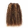 Buy cheap Pre-Colored Brown Blonde Human Hair Brazilian Hair Weave Afro Kinky Wave Hair Extensions P4/27 from wholesalers