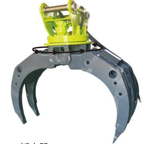 Buy cheap 360 Degree Hydraulic Rotating Gripper , Excavator Hydraulic Log Grab from wholesalers