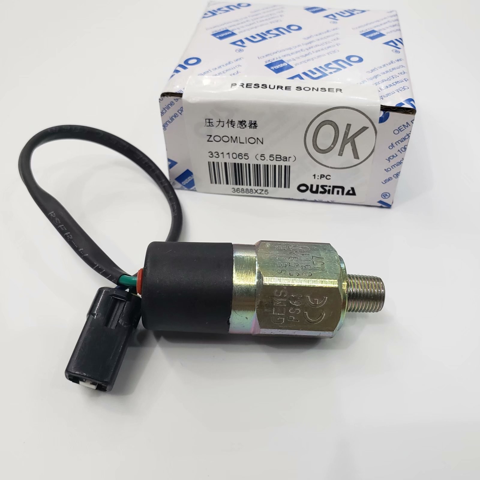 OUSIMA Pressure Sonsor 33110065 33110157 For Excavator ZOOMLION