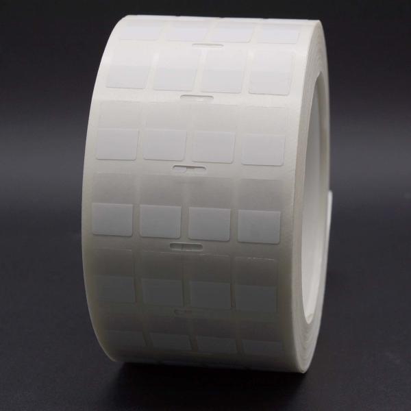 19x20-9mm Adhesive Cable Labels 2mil White Matte Translucent Water Resistant