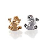 Wholesale body piercing jewelry frog shape labret ring lip stud