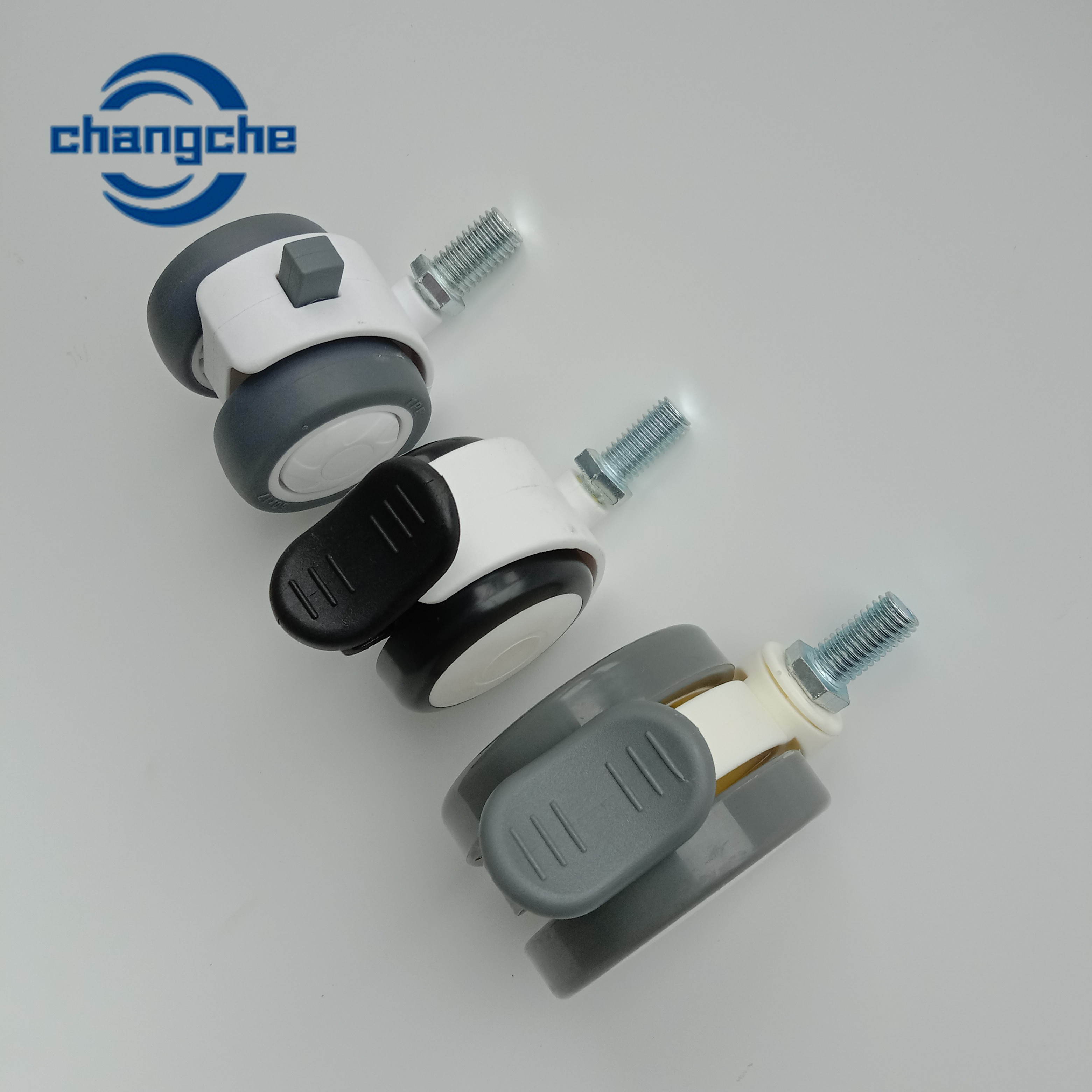 Durable Heavy Duty Trolley Wheels with Polished Chrome Finish - Industrial Grade
