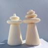 Buy cheap 3 Designs Roman Pillar Cylindrical Silicone Candle Molds Geometric Abstract Decorative Striped Soy Wax Mold from wholesalers