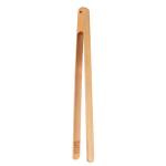 Meat BBQ Sustainable Wooden Tongs For Cooking Bread Custom Size Bamboo Salad