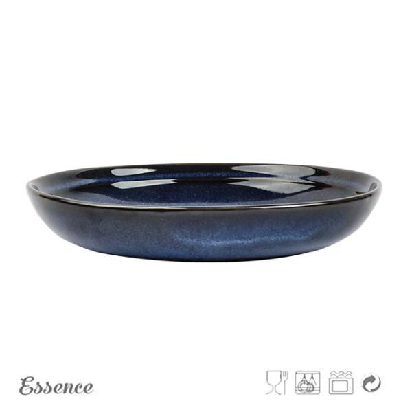 Buy cheap 8.5 Inch Stoneware Soup Plate Custom Reactive Glaze For Cafe / Restaurant from wholesalers