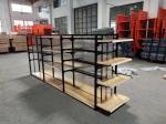 factory price multi layers steel supermarket shelf/ high quality metal double