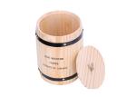 Pine Wood Coffee Packaging Box , Mini Wooden Tea / Coffee Storage Barrel With