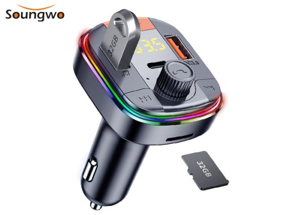 Buy cheap CVC Wireless Car MP3 FM Transmitter PD QC3.0 Dual USB Car Charger from wholesalers