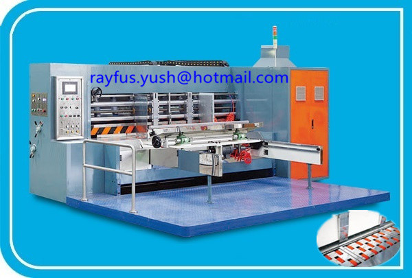 1 ~ 5 Colors Printing Flexo Printer Slotter Die Cutter Vibrator Stacker Lead Edge Feeder