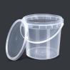 Buy cheap 600ML Tamper Proof Cookie Bucket Plastic Food Container With Lid Handle 100% Material from wholesalers
