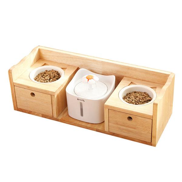 Buy cheap OEM Bamboo Wooden Raised Dog Bowls Elevated For Food Water Feeding from wholesalers