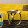 Buy cheap Unique design stanieless steel frame marble top end table round side table for living room from wholesalers