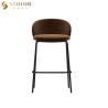 Buy cheap Modern Comfortable Luxury Contemporary Bar Chairs Stool Armless Metal Base 83cm from wholesalers