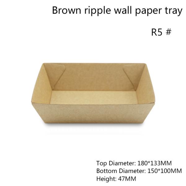 Buy cheap Flexo Printing Leakage Proof Paper Disposable Serving Tray from wholesalers