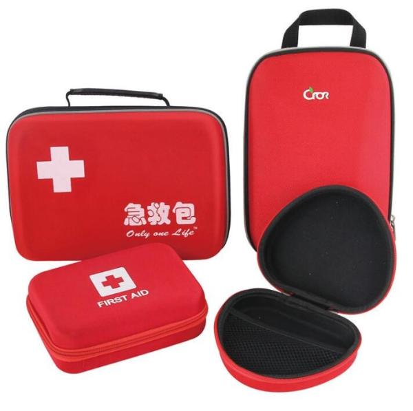 Multi Function Portable Red PVC Empty Medical First Aid Kit Bags, Empty Bags