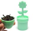 Flower Shape Silicone Tea Infuser Loose Leaf Tea Filter 11.5x5.5x5.5cm