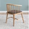 Buy cheap Full solid wood dining chair arm-chair study chair back leisure chair dressing chair princess chair from wholesalers