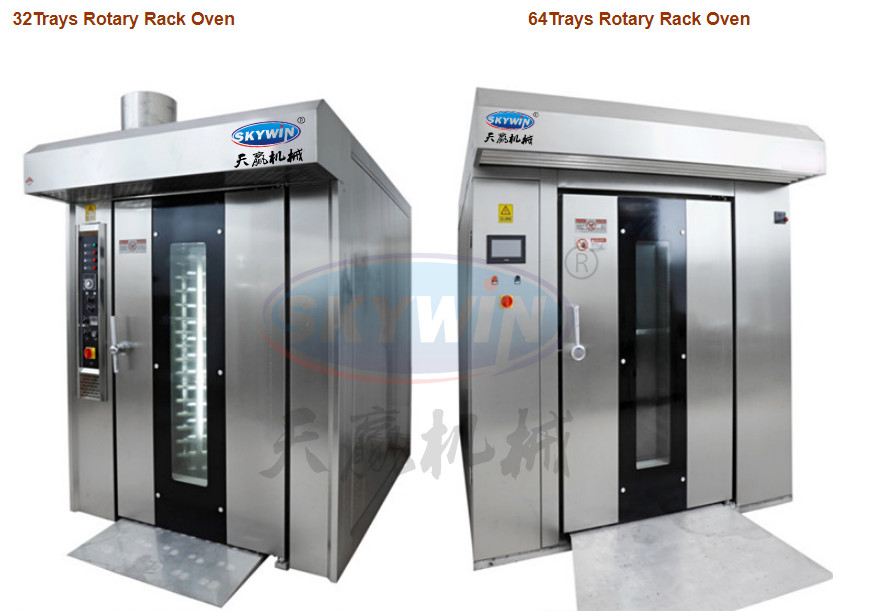 Energy Saving Industrial Stainless Steel 32 Trays Rotary Electric Oven