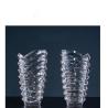 Buy cheap Factory Custom Well-design High Quality Rim Gold Decorative Clear Glass Wedding Vase from wholesalers