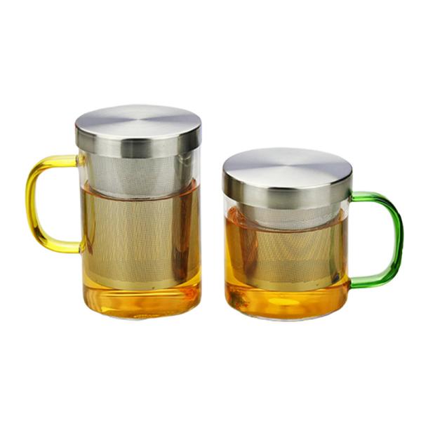 Buy cheap Cold Brew Tea Maker Glass Tea Infuser Cup 300ml / 400ml Capacity For Home from wholesalers