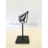 Buy cheap Retail Store Advertising Signage Counter Display Racks With Black Metal Sign Stand from wholesalers