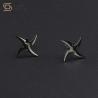 Buy cheap Anime Naruto Titanium Steel Jewelry Shuriken Kunai Symbol Stud Earrings For Teens from wholesalers