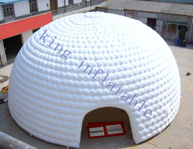 Double / Quadruple Stitching Inflatable Dome Tent For Camping 3 Years Warranty