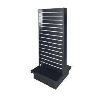Buy cheap Two Sides Slatwall Display Shelves , Retail Store Shelving Units Black Color product