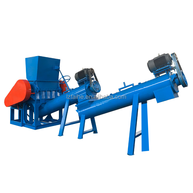 Motor-Driven Waste Plastic Crushing Washing Line Recycling Machine For PP PE Film