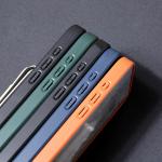 Custom Logo Leather Phone Case With Magsafe Wallet Stand Card Holder