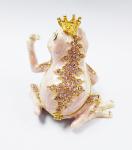 New frog animal pewter cartoon jewelry box metal gift box Frog trinket box
