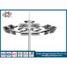 Buy cheap Street / Road Lighting Tubular Floodlight Poles , Outdoor Lighting Posts from wholesalers