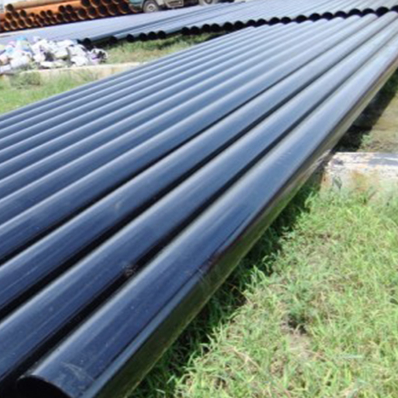Round 10'' ERW Carbon Steel Pipes Hot Rolled RoHS Non Oiled Black Painted