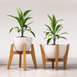 Modern Sustainable Bamboo Plant Pot Holder For Indoor Artificial Flower