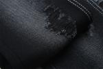 11.5oz Denim Fabric Rigid 56%C 44%P Black And Black Backside For Brand Style