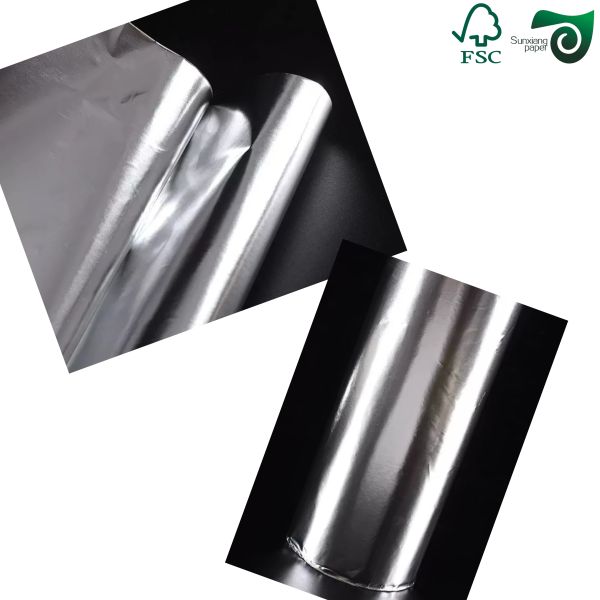 Water Resistant Adhesive Sticker Paper Wet Strength Silver Metalized For Beer Labels