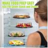Buy cheap Disposable Catering Trays With Lids Serving Trays Black Plastic Round Platters With Clear Lids Deli Wax Paper from wholesalers