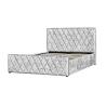 Buy cheap Crush Light Grey Velvet Bed Frame Fabric Gas Lift Bed With Storage EMC Certificate from wholesalers