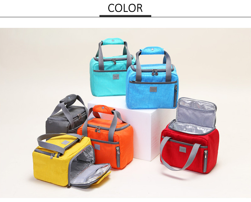 OEM Big Compartments D14cm Insulated Lunch Cooler Bags
