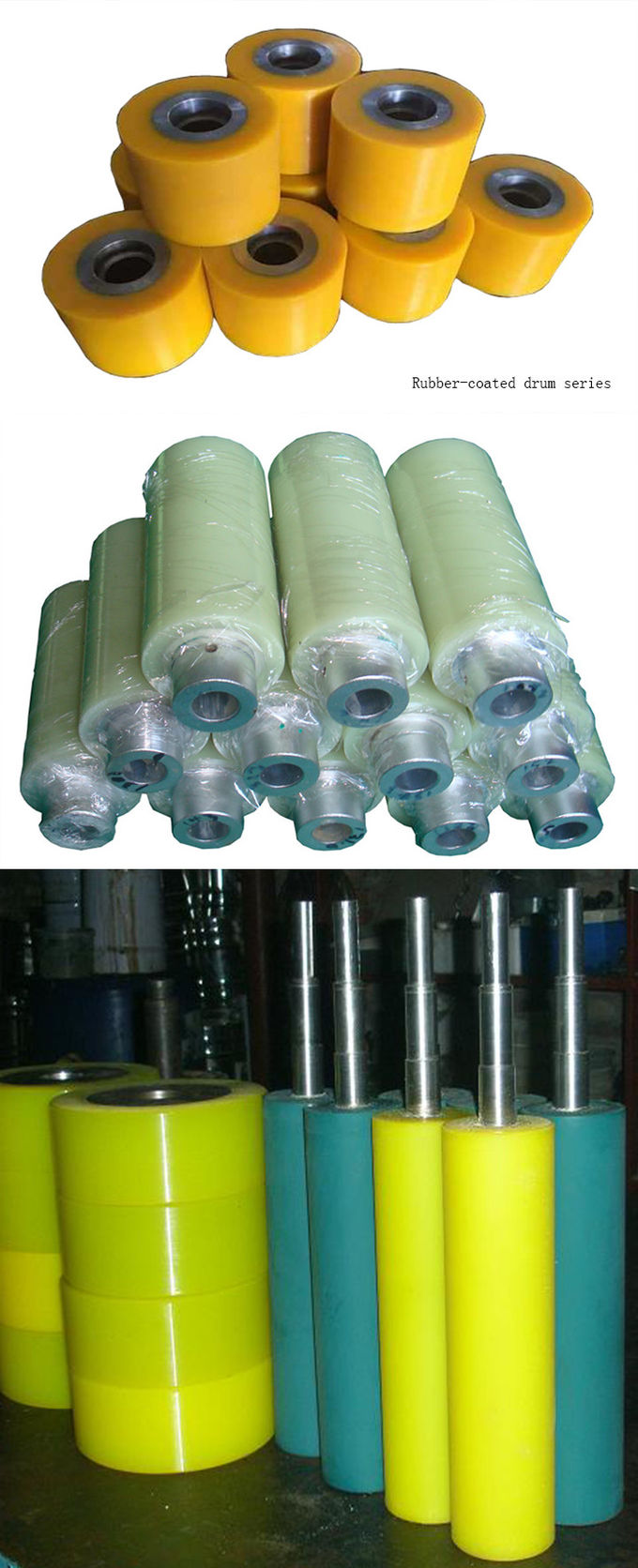 AC AdjustableIndustrial Rubber Rollers , Electric Pvc Conveyor Drive Rollers