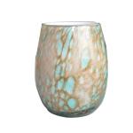 Turquoise Solid Color Votive Glass Candle Holders
