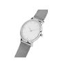Buy cheap 30m Waterproof Quartz Stainless Steel Watch Mesh Band Silver Case White Dial from wholesalers
