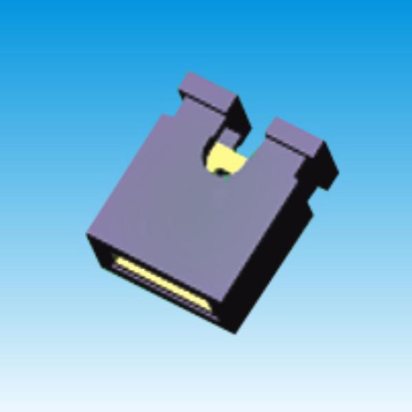 Buy cheap 5.08mm Pitch Height 10.0 Mini Jumper Connector Black color Gold flash from wholesalers