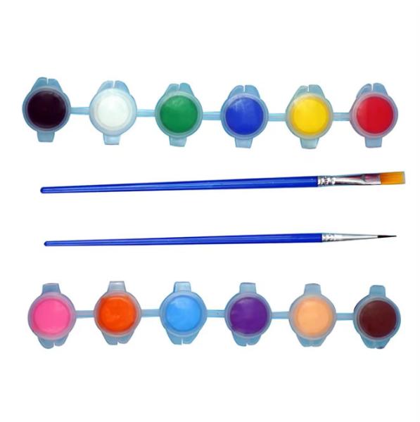 Buy cheap DIY 12 Colors 5ml Strips Acrylic Small Paint Pots Washable For Kids Adults from wholesalers