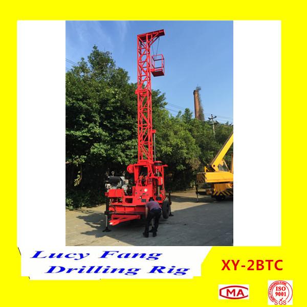 Buy cheap Deuts Engine China XY-2BTC Trailer Mounted Mobile Soil Investigation Drilling Rig Split from wholesalers