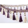 Buy cheap Handmade fashionable chain beads lace tassels fringes for curtain/sofa/pillow decoration from wholesalers
