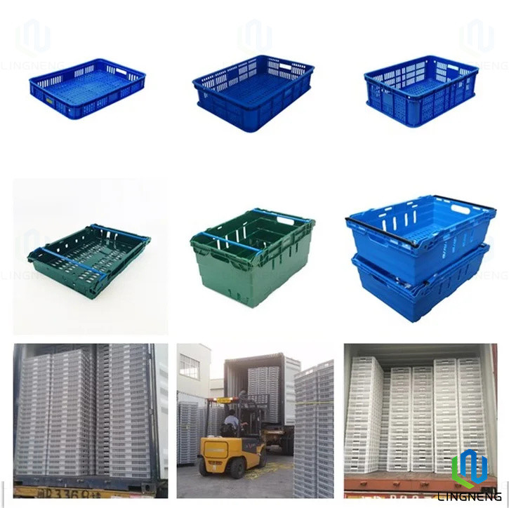 Food Grade Plastic Fruit And Vegetable Crates Stackable Nestable
