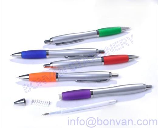 Buy cheap silver plastic ball pen,silver promotional pen,promotional silver pen from wholesalers