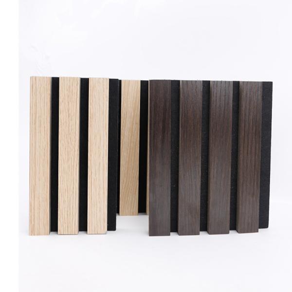 Buy cheap Slats Laminated Pet Veneer Wood Acoustic Panels Wall Ceiling Soundproof from wholesalers