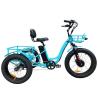 Buy cheap 24 Inch 3 Wheel Electric Tricycle 7 Speed 48V 750W Electric Fat Tire Cargo Bike from wholesalers